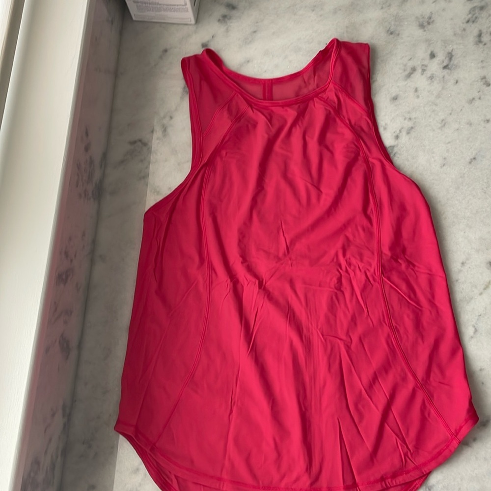 Lululemon sculpt tank top, size 6, glaze pink